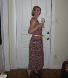 Wine (and ironically wearing silly thrift-store dresses to parties) looked good on me in my 20s. Mid-30s, not so much. Photo Credit: Lindsay Dold O'Sullivan