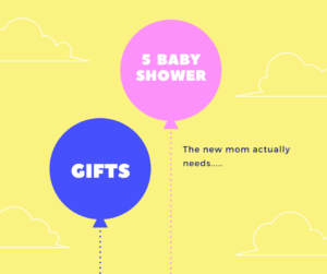 Some realistic baby shower gifts.