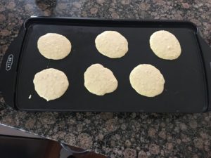 cooking pancakes