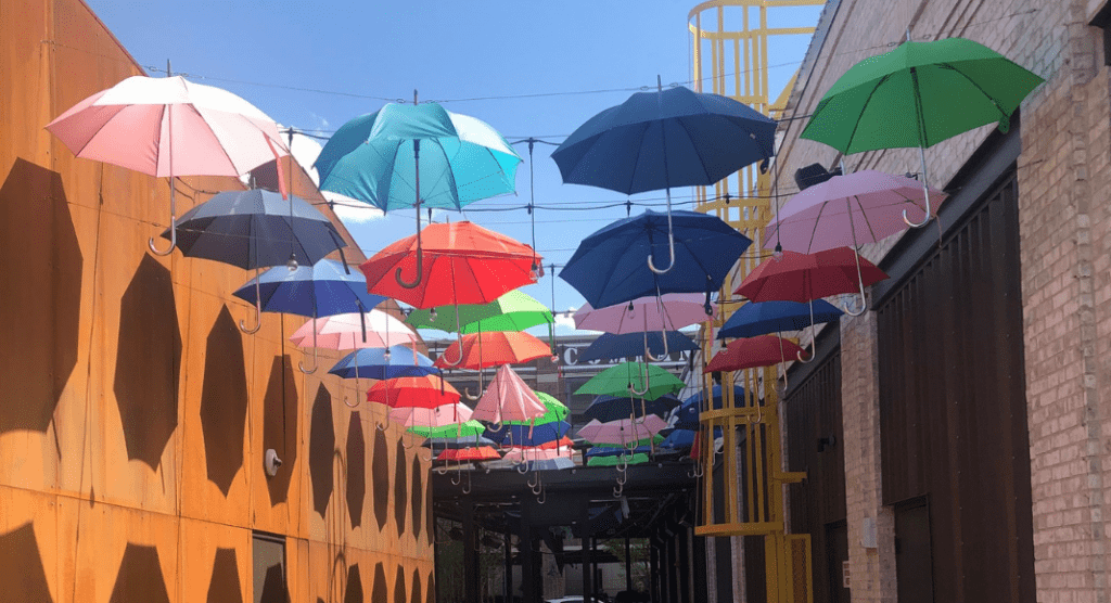 Umbrella Art at Easton