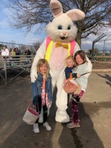 Meeting the Easter Bunny!