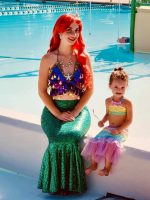 Ariel impersonator, princesses for events